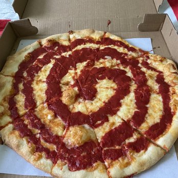 Franzone's Pizzeria - Plain large pie - Pizza Near Me - Bridgeport, Pennsylvania Franzone's Pizzeria - Plain large pie - Pizza Near Me - Bridgeport, Pennsylvania