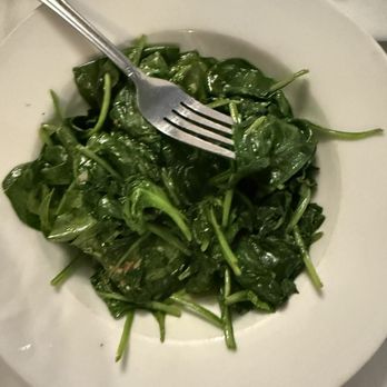 La Luna Italian Bistro - Steamed spinach was delicious - Italian Near Me - Boca Raton, Florida