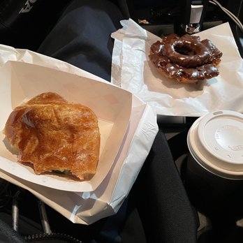 Cafe Donuts - Colombian Coffee, Donut and Ham and Cheese Jalapeno Croissant - Coffee & Tea Near Me - West Covina, California Cafe Donuts - Colombian Coffee, Donut and Ham and Cheese Jalapeno Croissant - Coffee & Tea Near Me - West Covina, California
