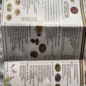 Peony Pavilion - Menu - Chinese Near Me - Brawley, California