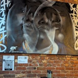Charm Bar & Restaurant - Art on the wall. Biggie