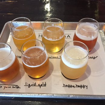 Hermosa Brewing - Beer flight - Brewpubs Near Me - Hermosa Beach, California