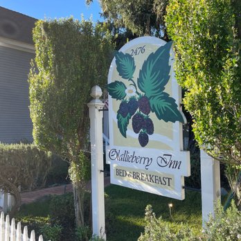 Olallieberry Inn - Sign - Bed & Breakfast Near Me - Cambria, California