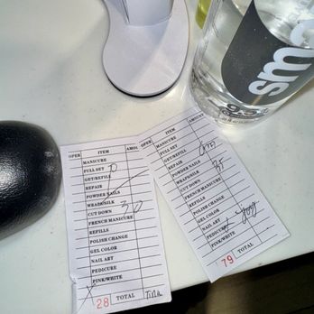 Fantasy Nails & Spa - Receipt - Nail Salons Near Me - Metuchen, New Jersey