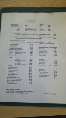Menu photo 4 Ned's Shed Vienna, IL Menu photo 4 Ned's Shed Vienna, IL