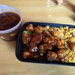 No. 1 Chinese - General Tso's Chicken, Fries Rice, and Hot & Sour Soup