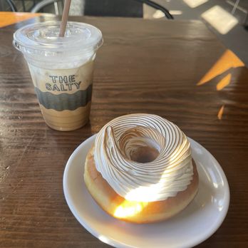 The Salty Donut - Coquito donut and vanilla bean coffee - Coffee & Tea Near Me - Orlando, Florida