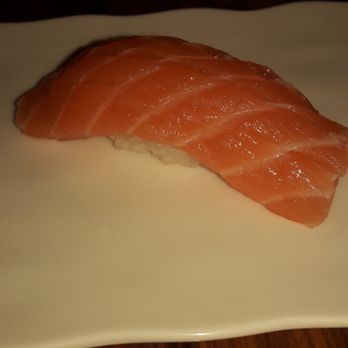 Morimoto - Salmon ($7 per piece). We all agreed it was as smooth as butter! - Japanese Near Me - Las Vegas, Nevada Morimoto - Salmon ($7 per piece). We all agreed it was as smooth as butter! - Japanese Near Me - Las Vegas, Nevada