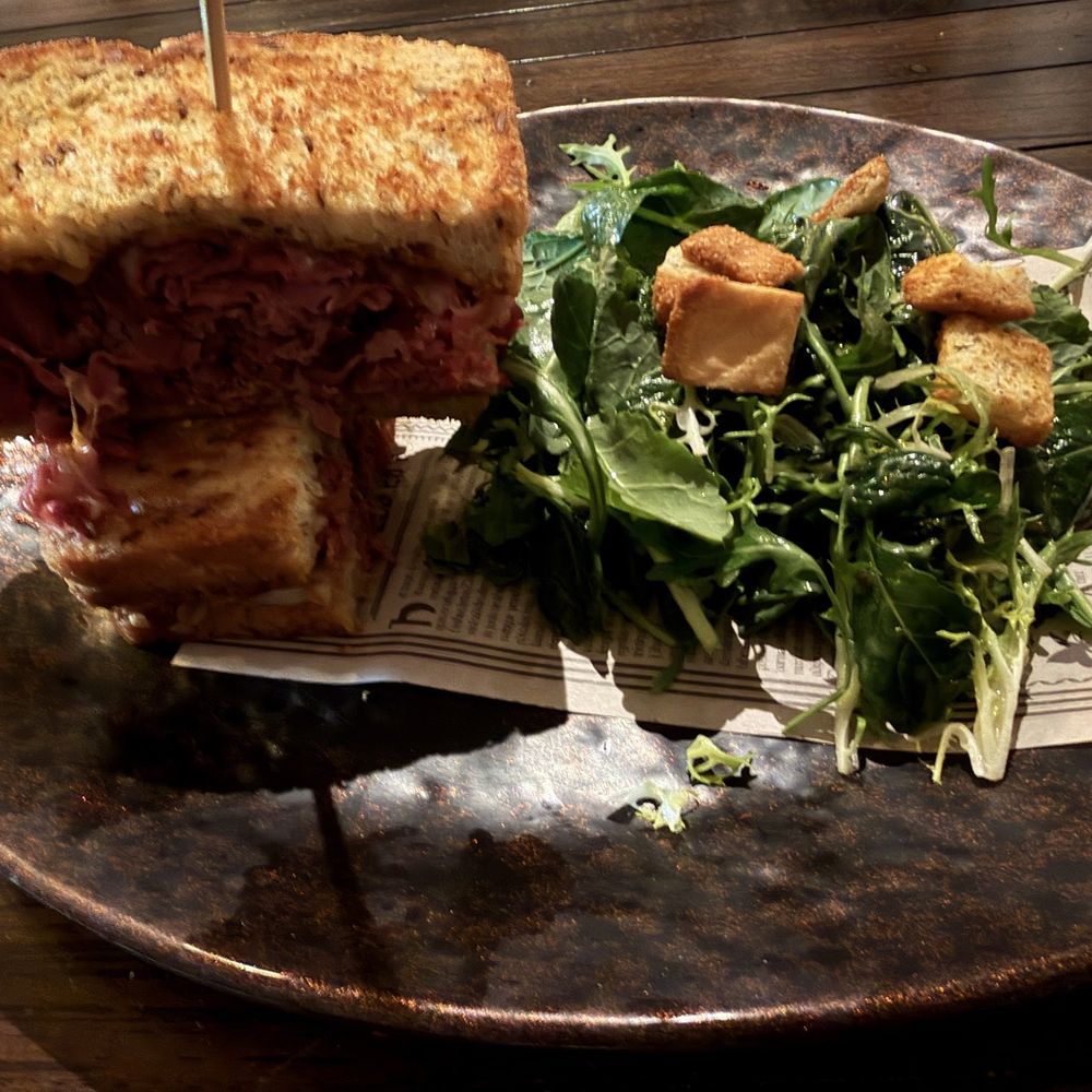 Shaved beef sandwich