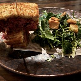 Shaved beef sandwich