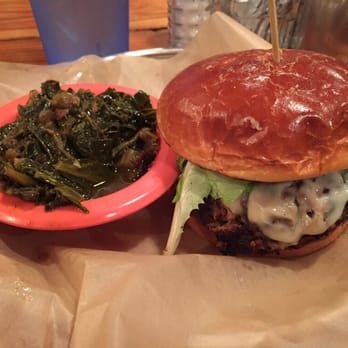 The Pig & Pint - Greens and boudin burger - Barbeque Near Me - Jackson, Mississippi The Pig & Pint - Greens and boudin burger - Barbeque Near Me - Jackson, Mississippi
