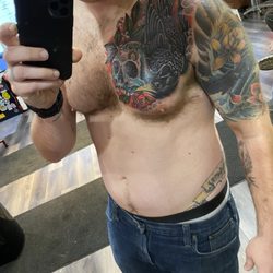 Gitchee Gumee Tattoo - Raven #1 with skull and nightshade