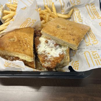 The Canteen at Midtown - Honey chicken sandwich (So Cheesy Truck) - Food Court Near Me - Dearborn, Michigan The Canteen at Midtown - Honey chicken sandwich (So Cheesy Truck) - Food Court Near Me - Dearborn, Michigan