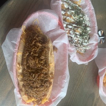 Bruiser's - Jambalaya dog & small cheddar, bacon, ranch tots - Hot Dogs Near Me - Slidell, Louisiana