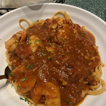 Angelos Pizza - Shrimp fra diavolo *mild medium or hot options with linguini noodles angel hair or pene option - Italian Near Me - Holiday, Florida Angelos Pizza - Shrimp fra diavolo *mild medium or hot options with linguini noodles angel hair or pene option - Italian Near Me - Holiday, Florida