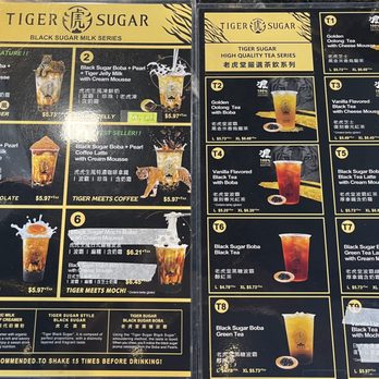 Tiger Sugar - Menu - Bubble Tea Near Me - Honolulu, Hawaii Tiger Sugar - Menu - Bubble Tea Near Me - Honolulu, Hawaii