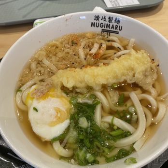 Mugimaru + Toritetsu - Onsen Tamago Udon Noddle with Shrimp Tempura added - Japanese Near Me - Torrance, California Mugimaru + Toritetsu - Onsen Tamago Udon Noddle with Shrimp Tempura added - Japanese Near Me - Torrance, California