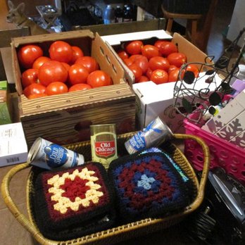 The Gathering Place - Cases of toms, and other stuff on our dining table - Bakeries Near Me - Bonners Ferry, Idaho The Gathering Place - Cases of toms, and other stuff on our dining table - Bakeries Near Me - Bonners Ferry, Idaho