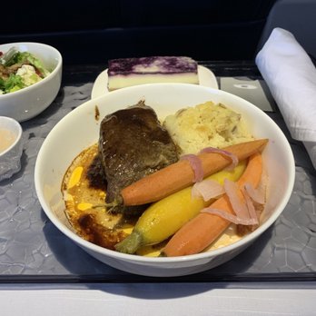 Delta Air Lines - My dinner in first class. Yummy! - Airlines Near Me - Las Vegas, Nevada