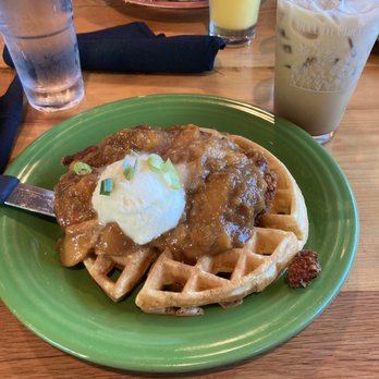 Duluth Grill - Southern Fried Peach Waffle - Breakfast & Brunch Near Me - Duluth, Minnesota