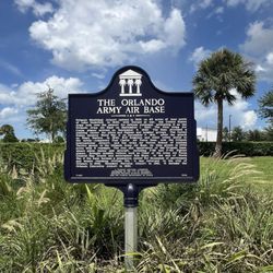 The Orlando Army Air Base Marker