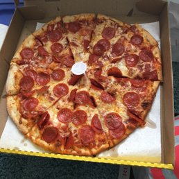 a pepperoni pizza