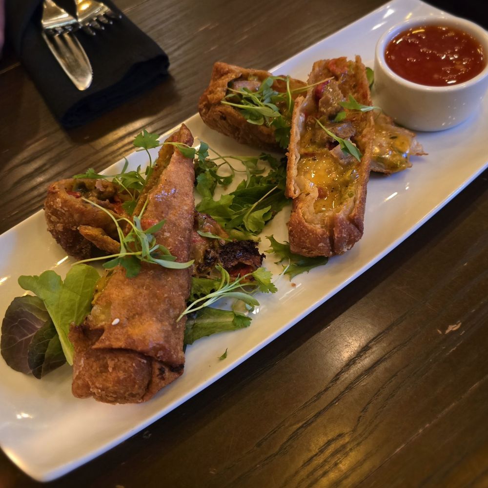 Hearsay Beaumont - Cheesesteak Egg Rolls, I felt like the sauce didn't match the egg rolls. - American Near Me - Beaumont, Texas Hearsay Beaumont - Cheesesteak Egg Rolls, I felt like the sauce didn't match the egg rolls. - American Near Me - Beaumont, Texas