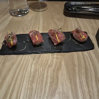 Yunta Nikkei - Tuna Nigiri - Peruvian Near Me - Charlotte, North Carolina Yunta Nikkei - Tuna Nigiri - Peruvian Near Me - Charlotte, North Carolina