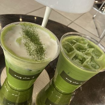 Easy Does It - Left: matcha cloud Right: matcha - Coffee & Tea Near Me - San Diego, California