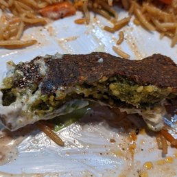 Yes, that is supposed to be a falafel. Yes, that is supposed to be a falafel.