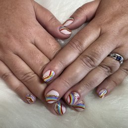 Rainbow nail