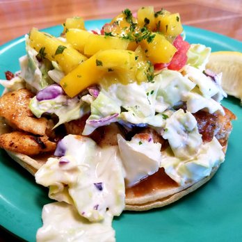 Coconuts Fish Cafe - Close up of one of my Fish Tacos......... - Seafood Near Me - Kihei, Hawaii Coconuts Fish Cafe - Close up of one of my Fish Tacos......... - Seafood Near Me - Kihei, Hawaii