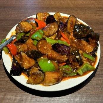 Northern Cuisine - Wok Fried Eggplant In Garlic Chili Sauce - Dim Sum Near Me - Champaign, Illinois Northern Cuisine - Wok Fried Eggplant In Garlic Chili Sauce - Dim Sum Near Me - Champaign, Illinois