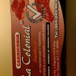 Carniceria La Colonial - Business card
