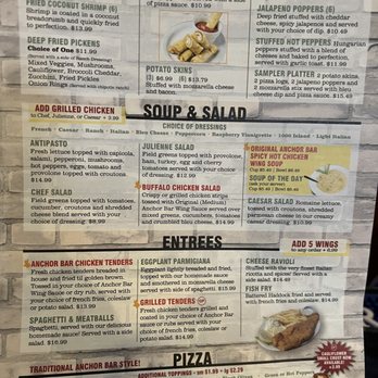 Anchor Bar - Menu - Chicken Wings Near Me - Buffalo, New York Anchor Bar - Menu - Chicken Wings Near Me - Buffalo, New York