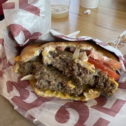 Hwy 55 Burgers Shakes & Fries - Double cheeseburger