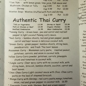 Erawan Thai - Menu for dinner and lunch - Thai Near Me - Cedar City, Utah