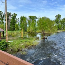 Steamboat Springs KOA - Yama River runs through property.
