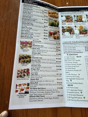 Menu photo 1 Sushi West Long Beach, CA
