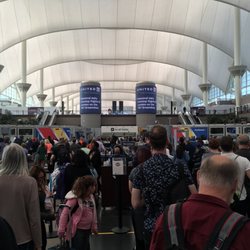 TSA Checkpoint South - Denver International Airport - It's always like this each time I visit Denver. Will I return?