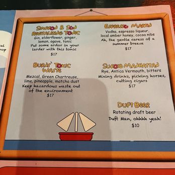 Moez - Menu - Cocktail Bars Near Me - San Francisco, California