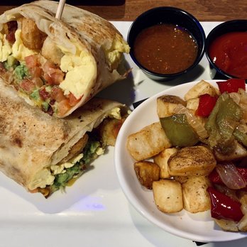 The Porch - Burrito with a side of potatoes - Bars Near Me - Gilbert, Arizona The Porch - Burrito with a side of potatoes - Bars Near Me - Gilbert, Arizona