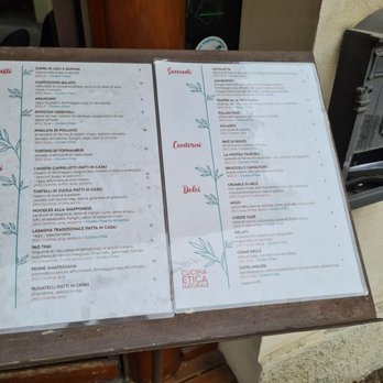 Amaranto Ristorante - Menu outside - Italian Near Me - Ravenna, RA