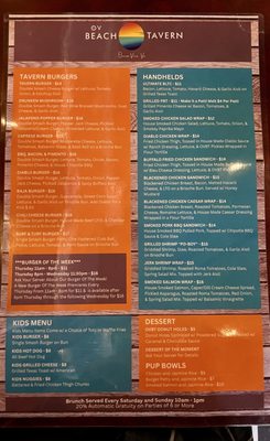 Menu photo 1 The OV Beach Tavern Norfolk, VA Menu photo 1 The OV Beach Tavern Norfolk, VA