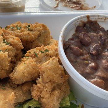 Lindiana's Southern Vegan Kitchen - Jackfruit wings with red beans n rice and a side of greens - Vegan Near Me - Houston, Texas Lindiana's Southern Vegan Kitchen - Jackfruit wings with red beans n rice and a side of greens - Vegan Near Me - Houston, Texas