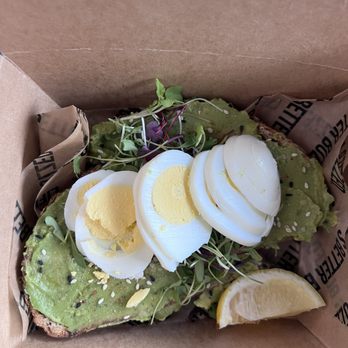 Better Buzz Coffee Mission Gorge & Zion - Avocado Toast (added egg) - Coffee & Tea Near Me - San Diego, California Better Buzz Coffee Mission Gorge & Zion - Avocado Toast (added egg) - Coffee & Tea Near Me - San Diego, California