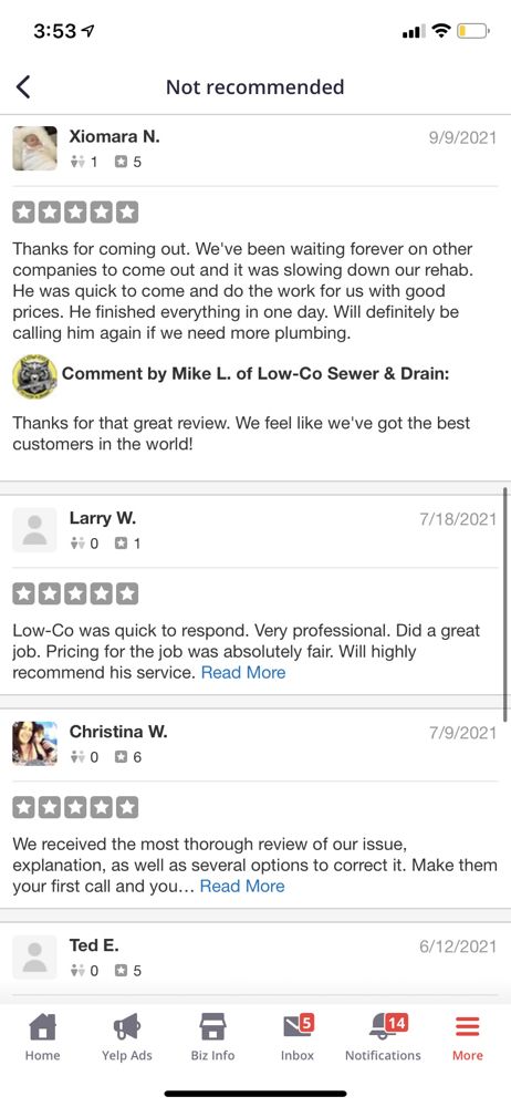 Slide of Low-Co Sewer & Drain