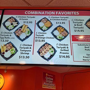 Happy Teriyaki - Federal Way - Boise, ID - Partial menu. - Asian Fusion Near Me - Boise, Idaho