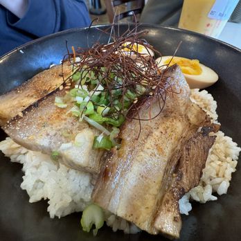 i-Tea - Pork Belly w/ soft boil egg over rice. $14.95 - Bubble Tea Near Me - San Leandro, California