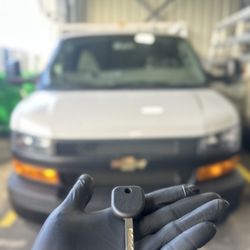 Double Quick Locksmith - Chevy Cargo Express Van  Ignition lock key duplication #locksmith